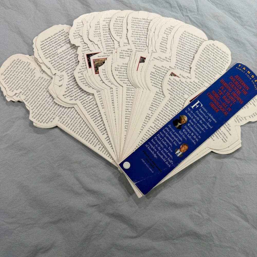 Fandex Family Field Guides‎ Presidents US History Handheld Deck Workman Pub